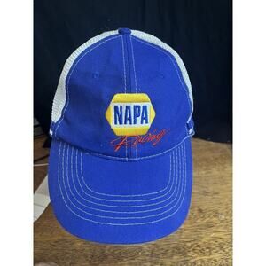 Napa Racing Hat Cap Strap Back‎ Adjustable NASCAR Hendricks One Size Mesh #24